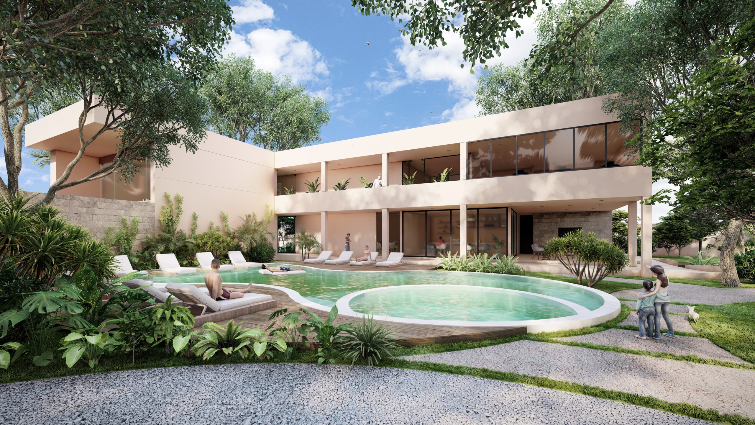 Ciudad Central Mérida Casa Club alberca